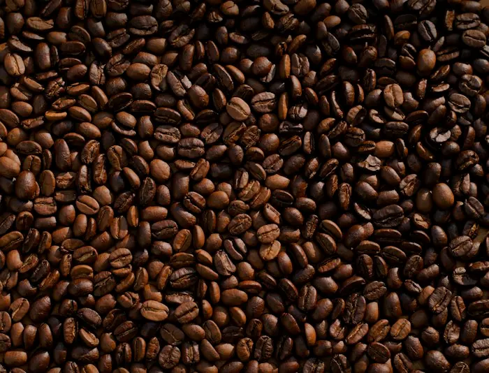 Rohe Kaffeebohnen